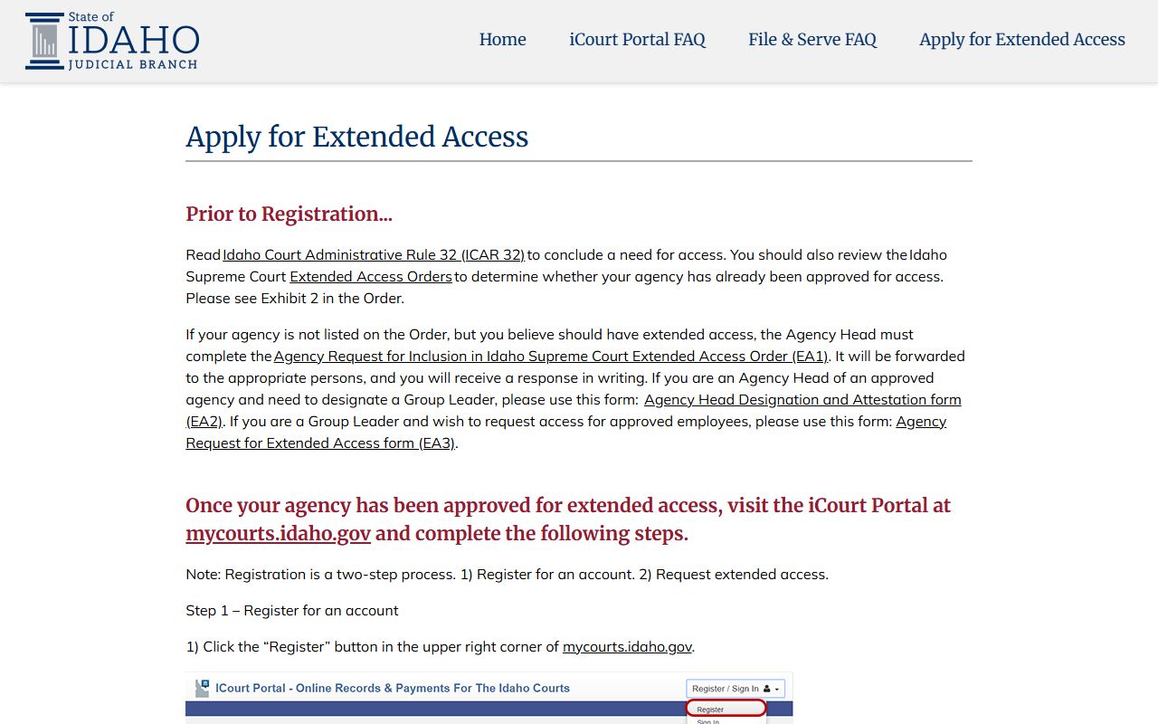 Clark County court records iCourt Extended Access