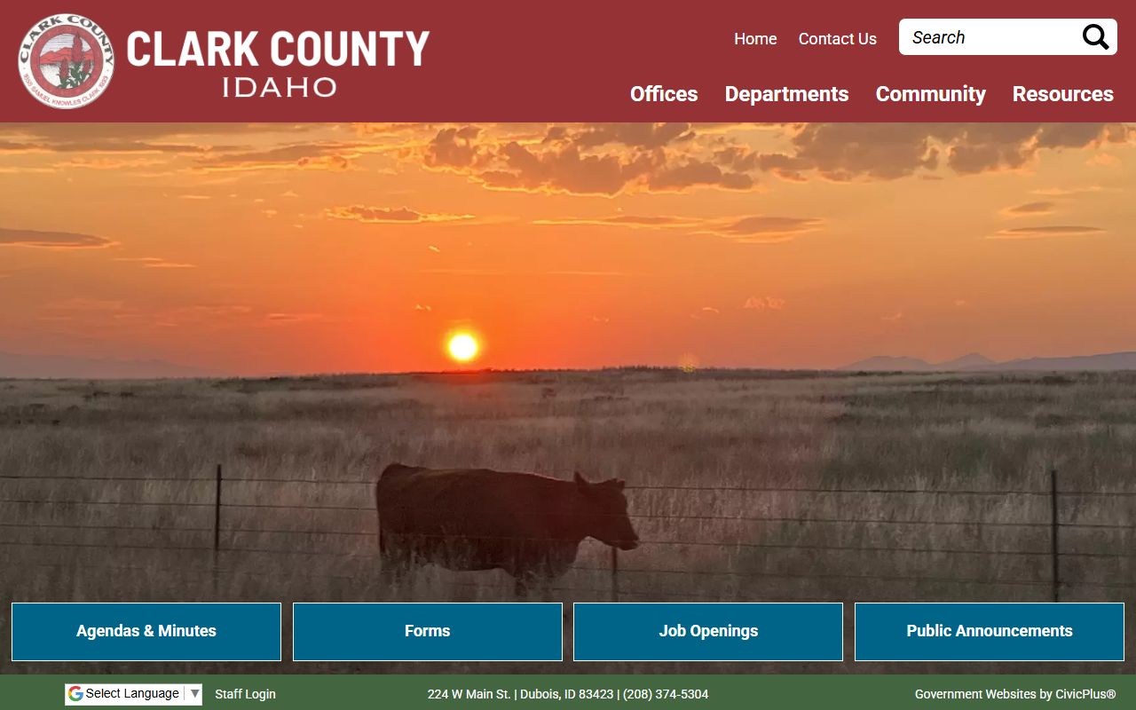 Clark County Idaho court records official county home page
