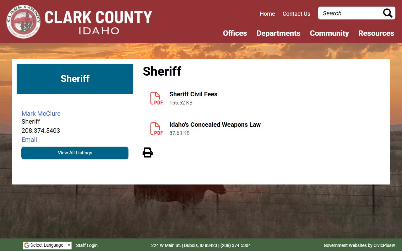Clark County warrant records Sheriff Office source